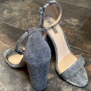 F21 sparkly grey heels, lightly worn 1-2x
